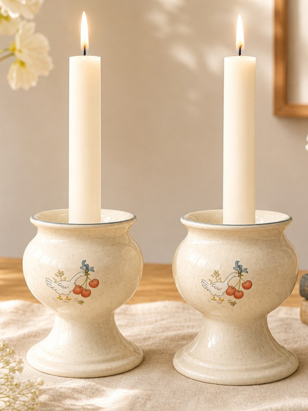 Set of 2 Vintage International China “Marmalade” Candle Holders – Made in Japan